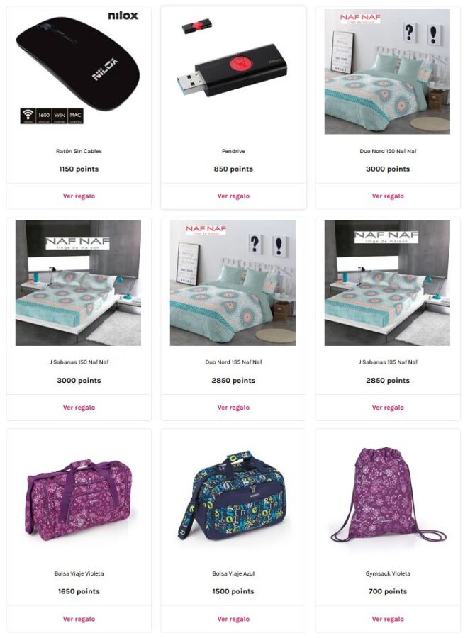 Como pedir regalos puntos Druni